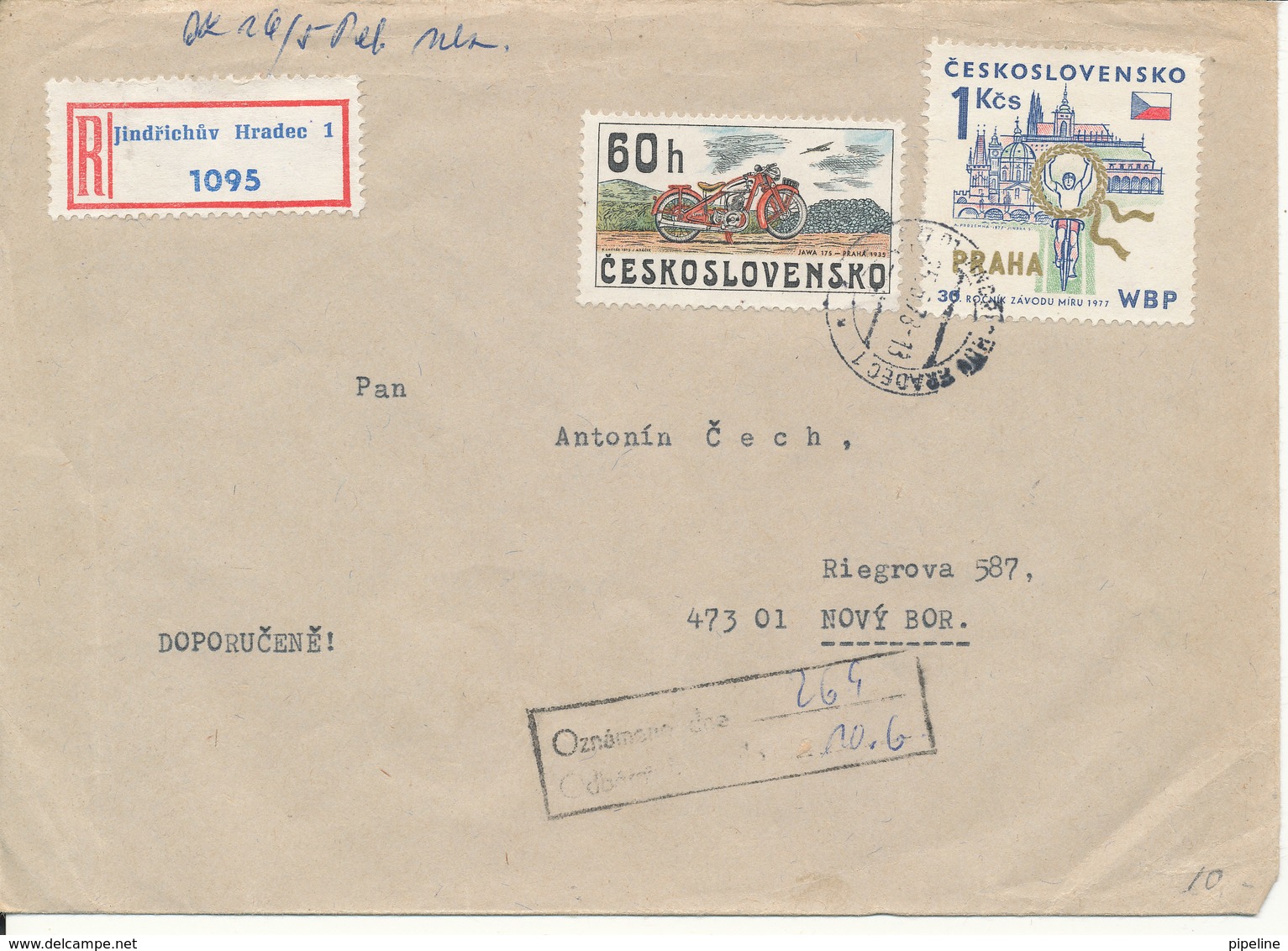 Czechoslovakia Registered Cover 25-5-1978 Topic Stamps - Covers & Documents