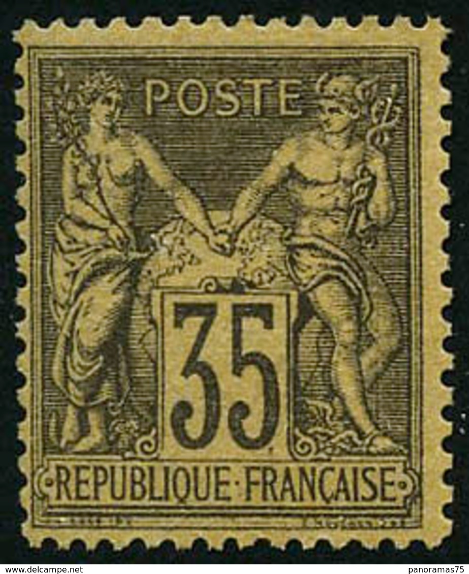 * N°93 35c Violet-noir S/jaune - TB - 1876-1898 Sage (Tipo II)