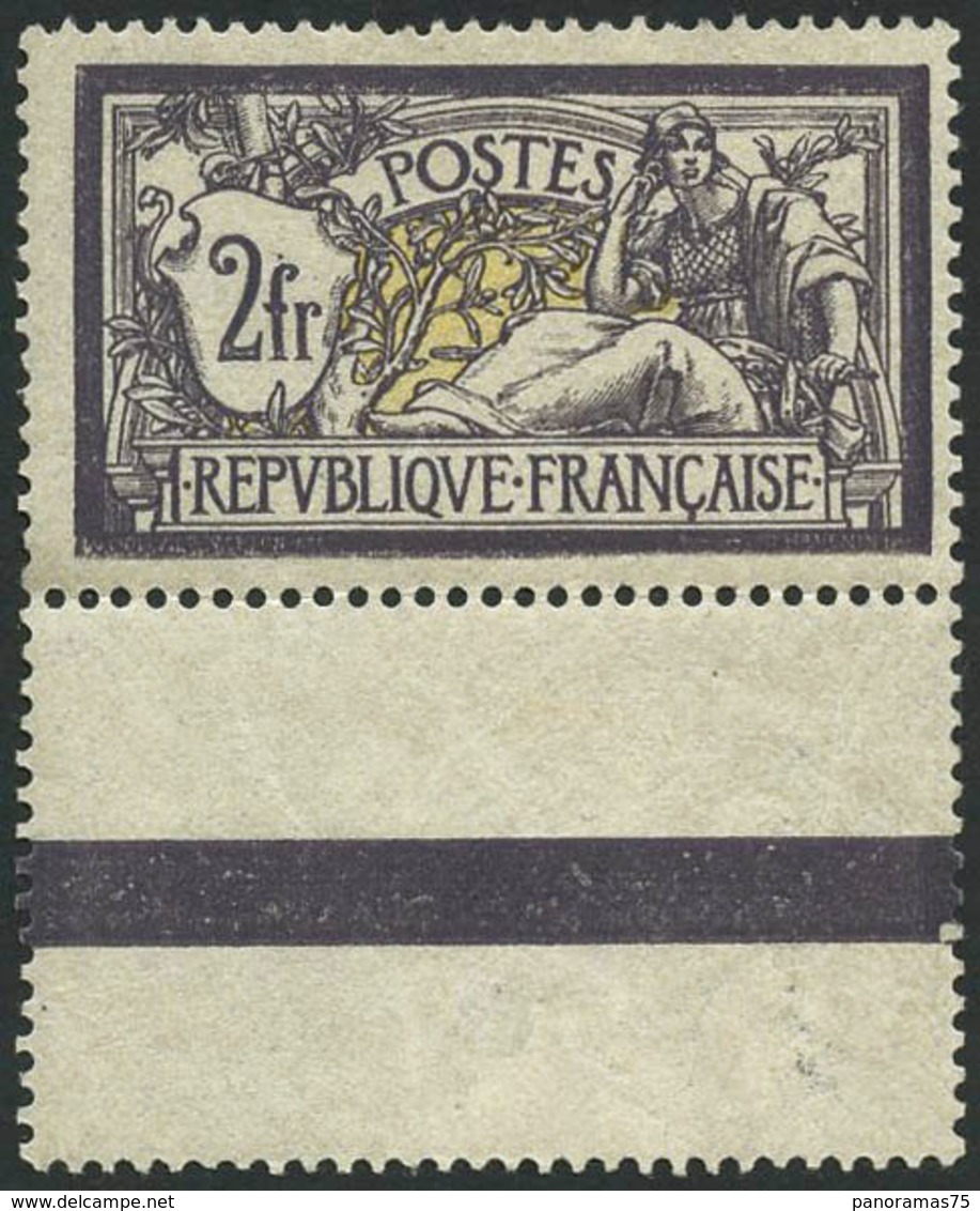 ** N°122b 2F Violet Foncé Et Jaune, Pièce De Luxe - TB - Andere & Zonder Classificatie