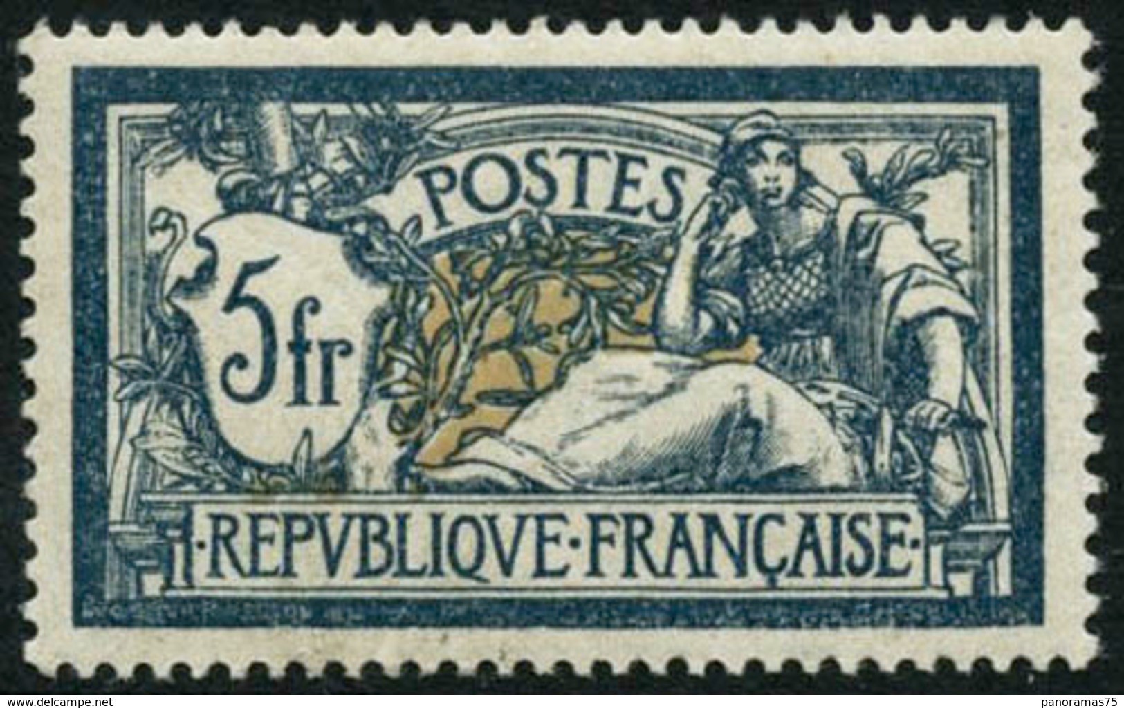 ** N°123a 5F Bleu Et Olive - TB - Altri & Non Classificati