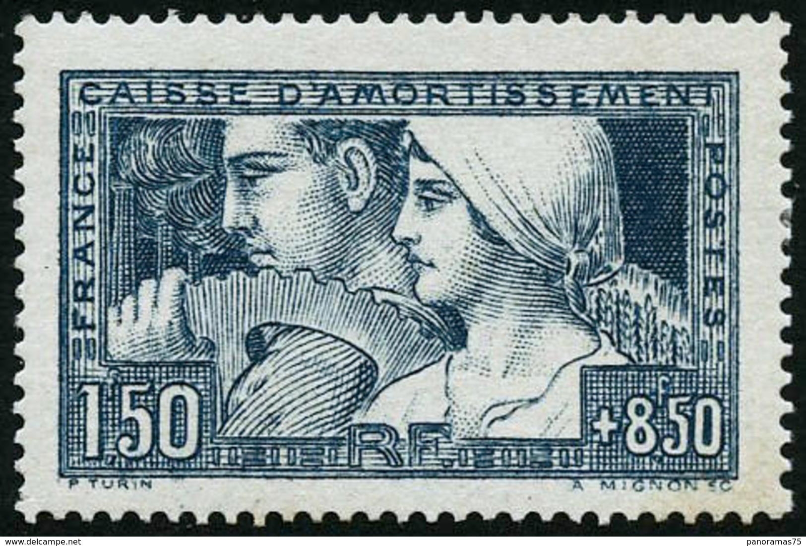 ** N°252a 1F50 + 8F50 Bleu, Type II - TB - Altri & Non Classificati