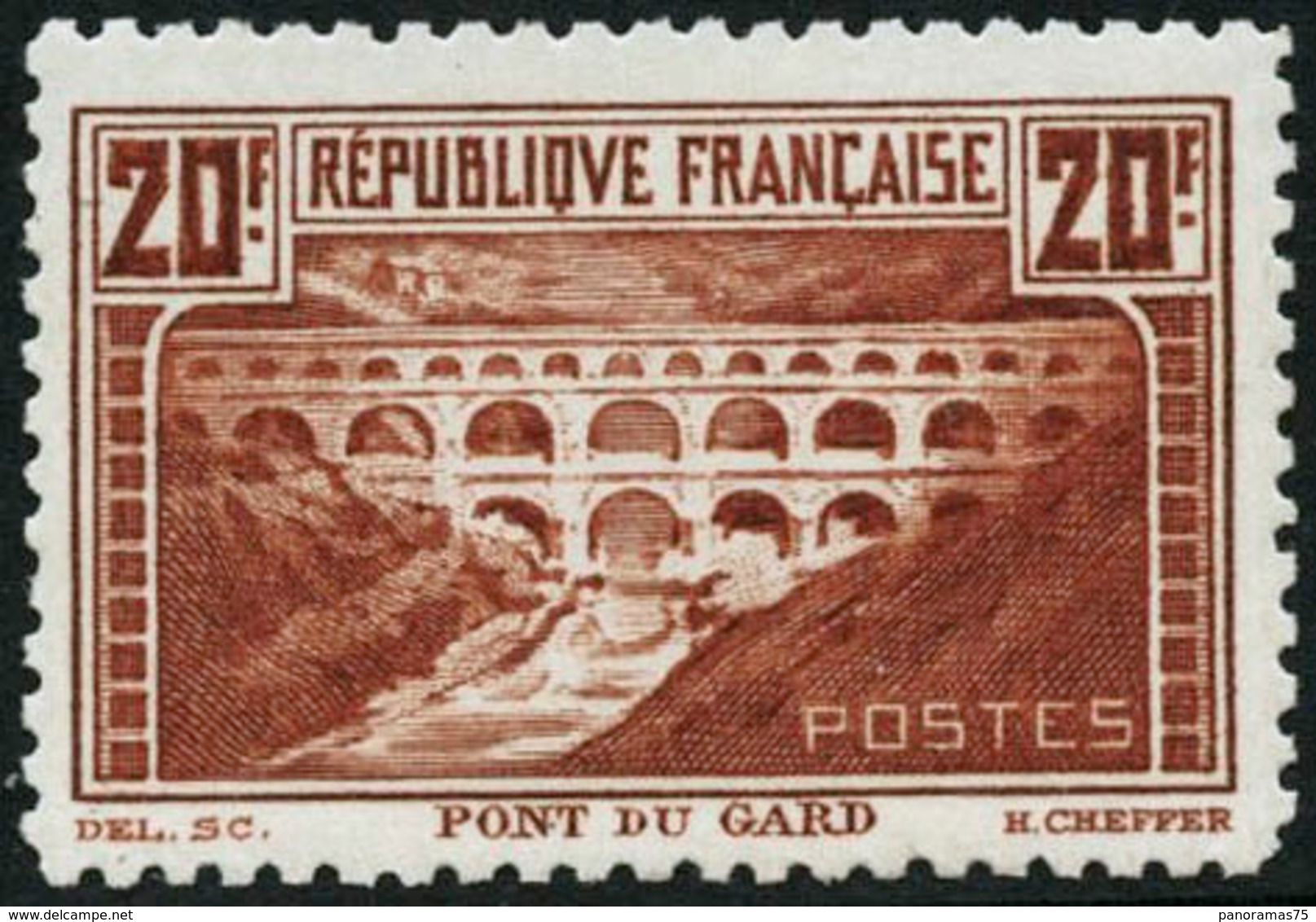 ** N°262B 20F Pont Du Gard, Dent 11 - TB - Altri & Non Classificati