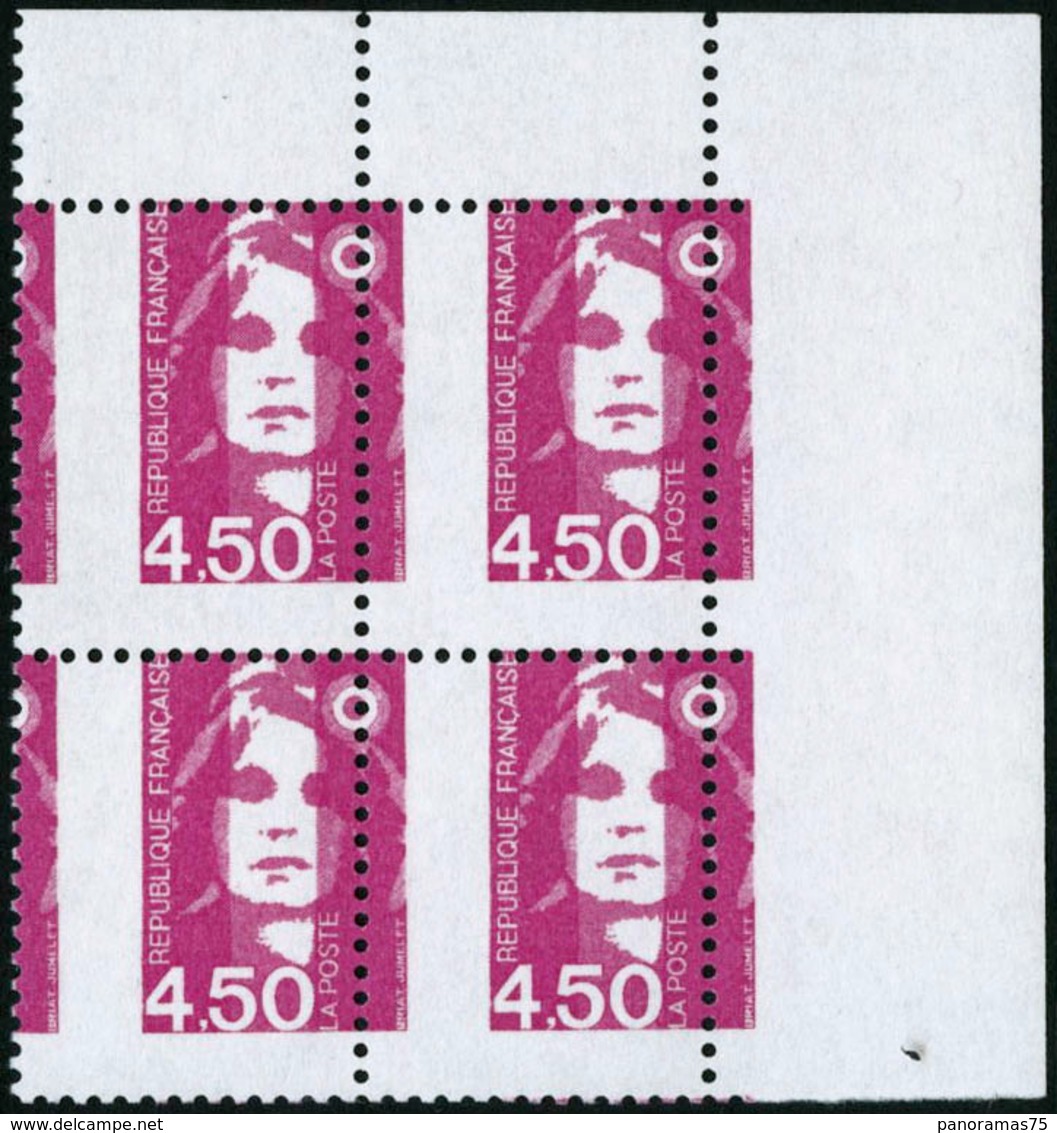 ** N°3007 4F50 Rose, Bloc De 4 Superbe Piquage à Cheval - TB - Altri & Non Classificati