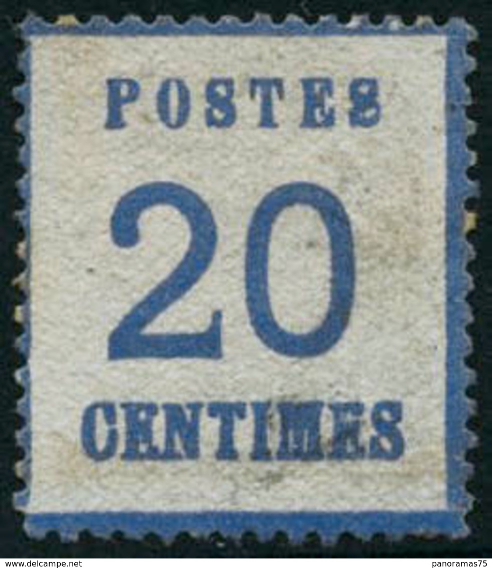 * N°6 20c Bleu - TB - Other & Unclassified