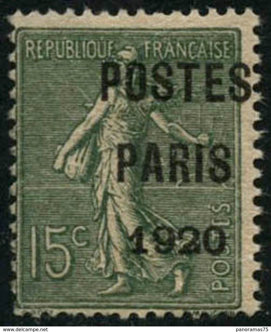 ** N°25 15c Vert-olive, Surcharge Décalée - TB - Altri & Non Classificati