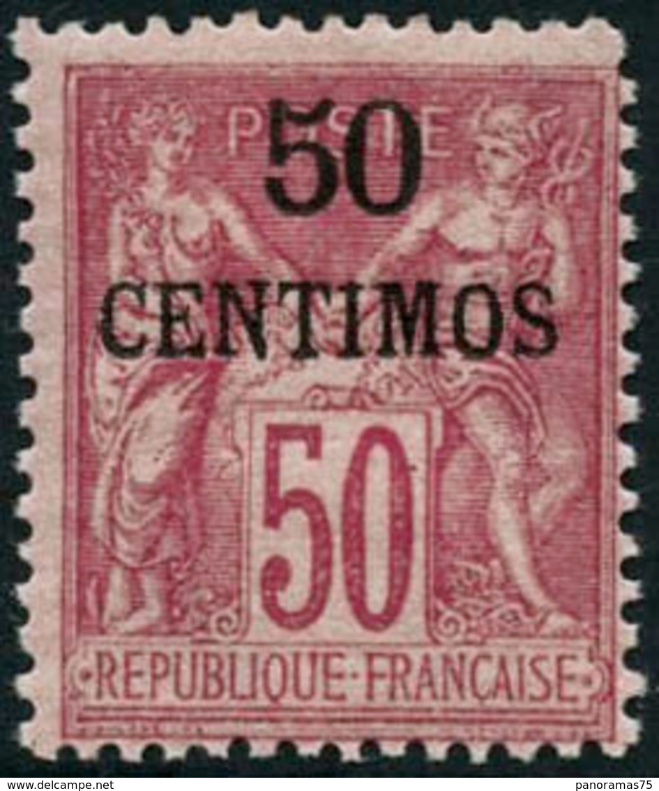 ** N°6 50c Sur 50c Rose, Type II - TB - Other & Unclassified