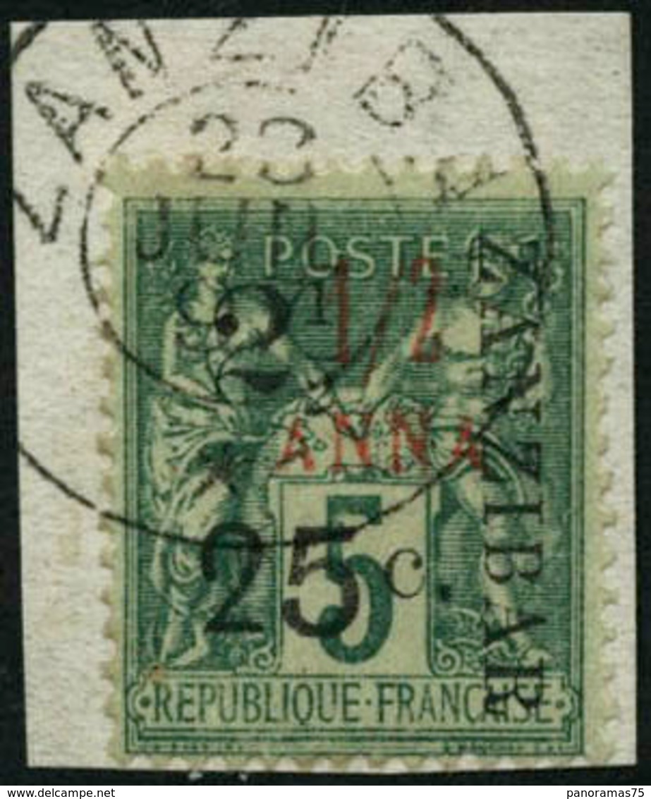 Oblit./fragment N°34d 2 1/2 Et 25c Sur 1 1/2, Type IV - TB - Altri & Non Classificati