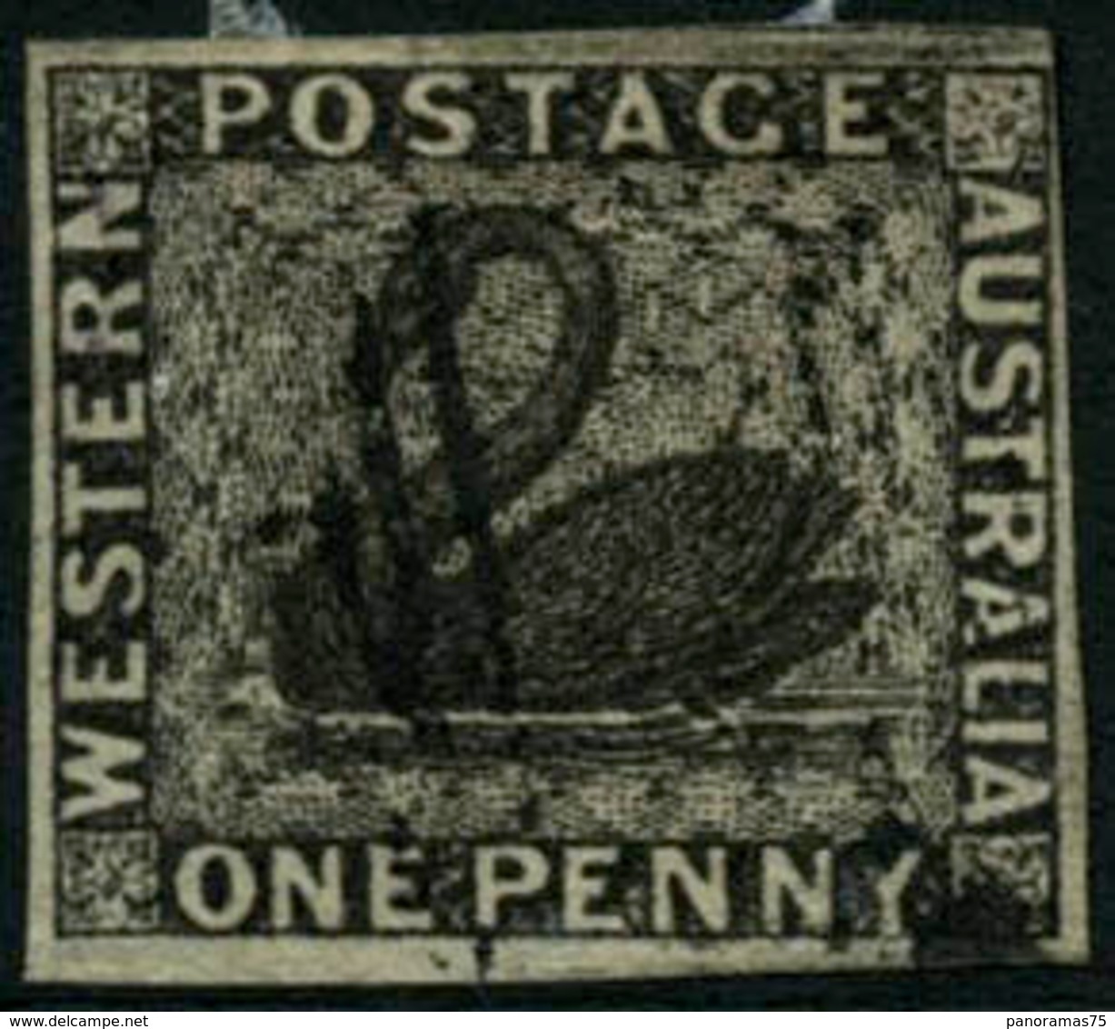 Oblit. N°1 1p Noir - TB - Used Stamps