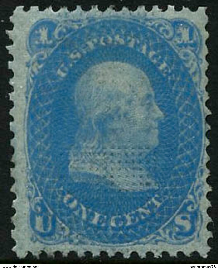 ** N°18b 1c Bleu Avec Grille En Relief - TB - Autres & Non Classés