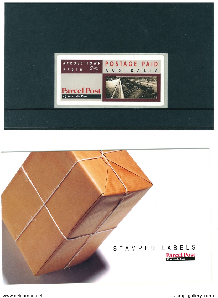 AUSTRALIA -  ANNO 1991 - PRESENTATION PACK  - SERIE PACCHI POSTALI ADESIVO - STAMPED LABEL PARCEL POST - Presentation Packs