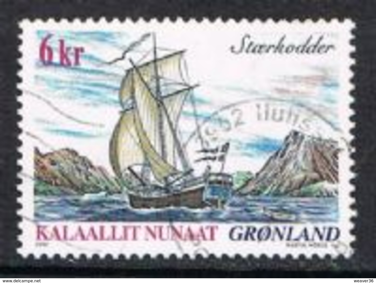 Greenland SG412 2002 Ships (1st) 6k Good/fine Used [13/13837/6D] - Used Stamps