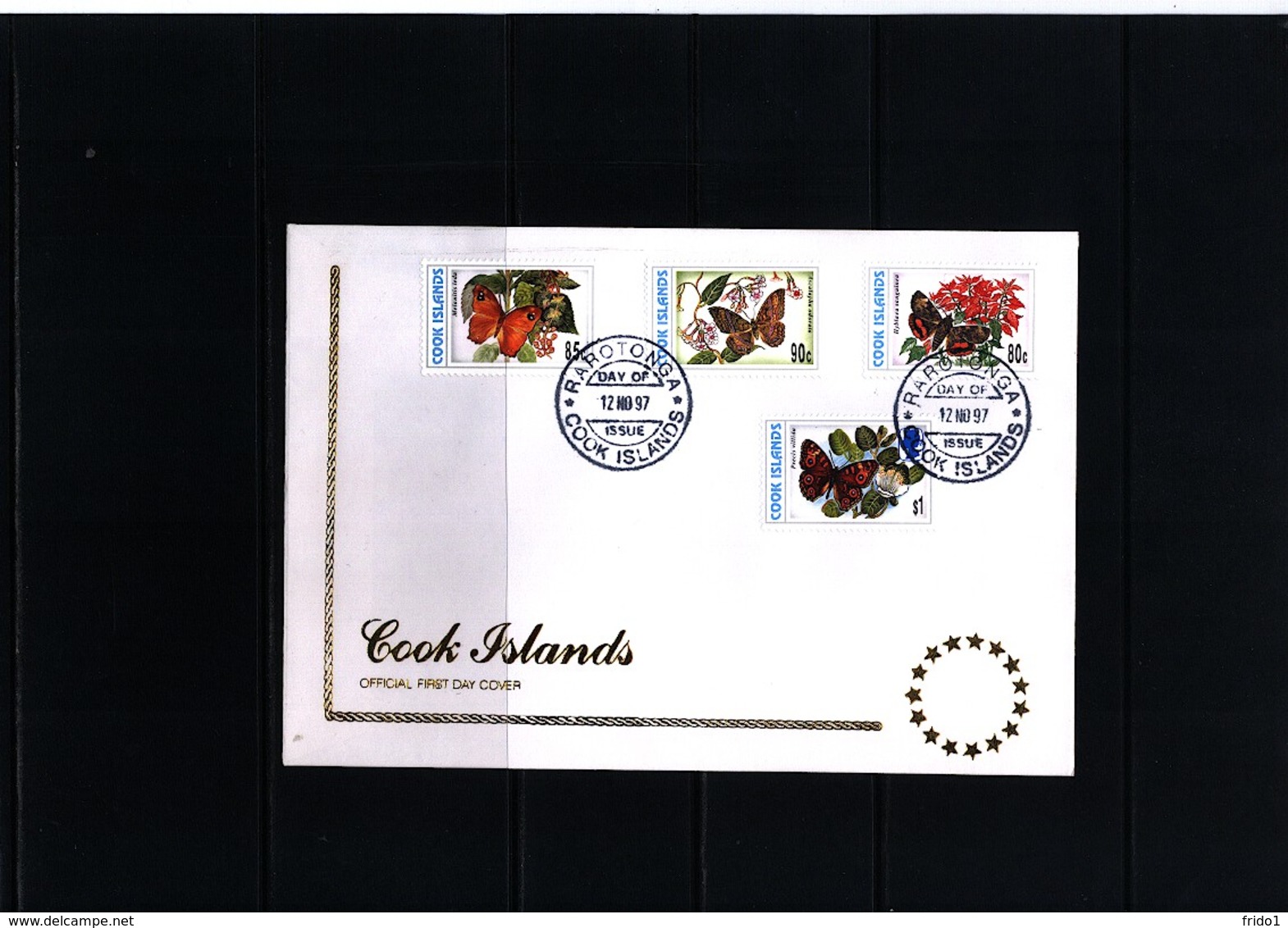 Cook Islands 1997 Butterflies FDC - Schmetterlinge