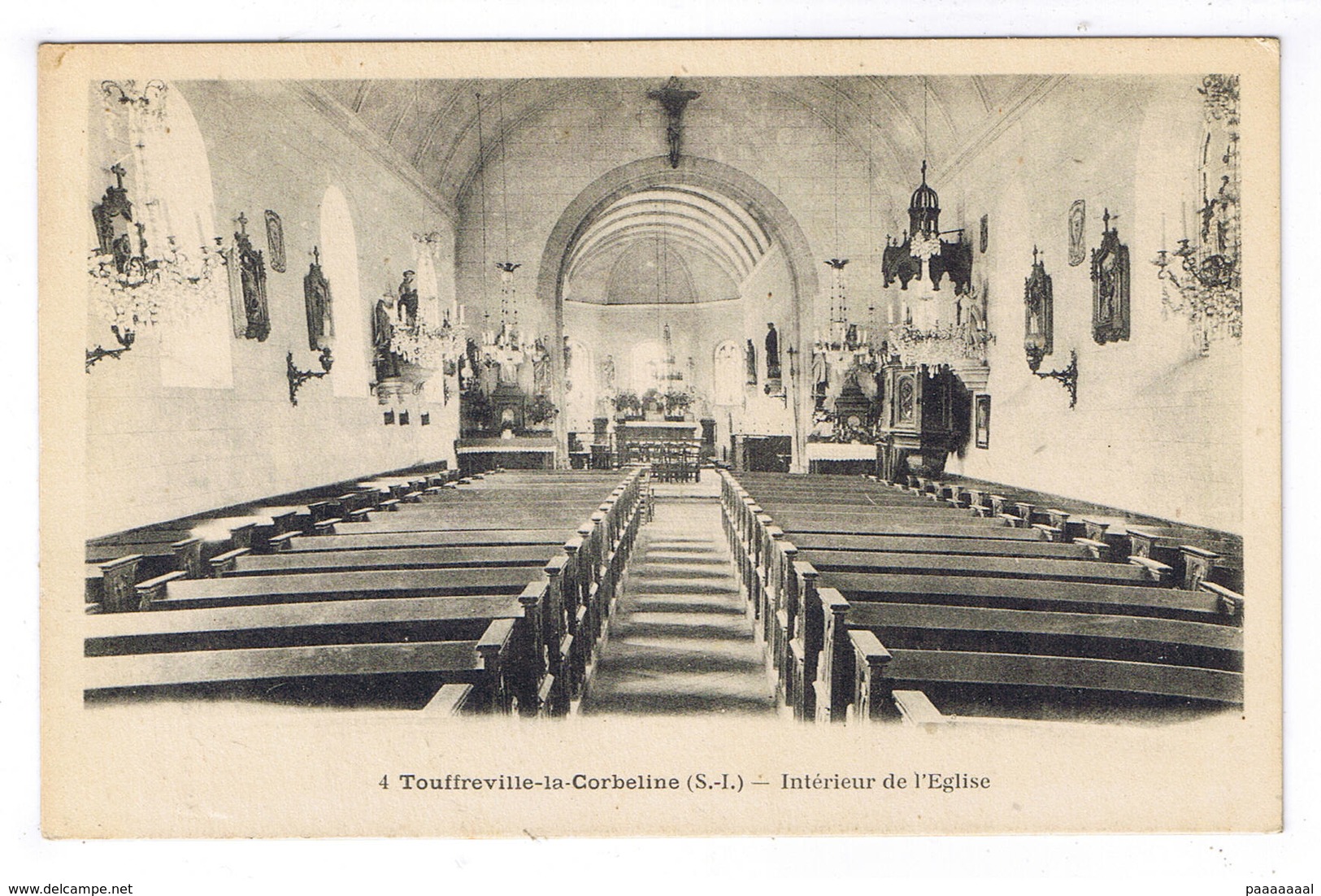 TOUFFREVILLE LA CORBELINE  INTERIEUR DE L EGLISE - Autres & Non Classés