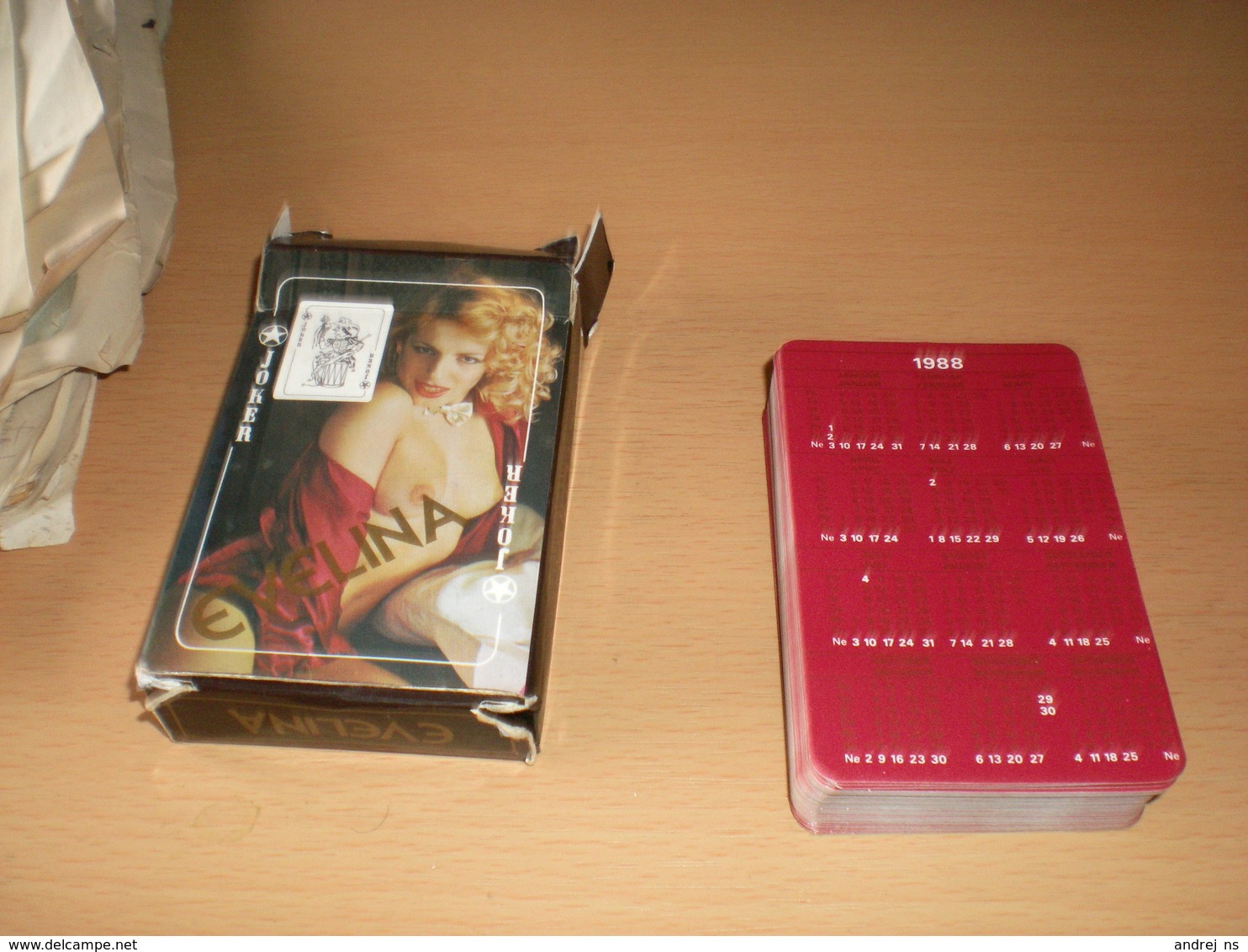 Nude Cards Playing Cards Set 52+3 Nude Girls Evelina Calendar 1988 - Cartes à Jouer Classiques