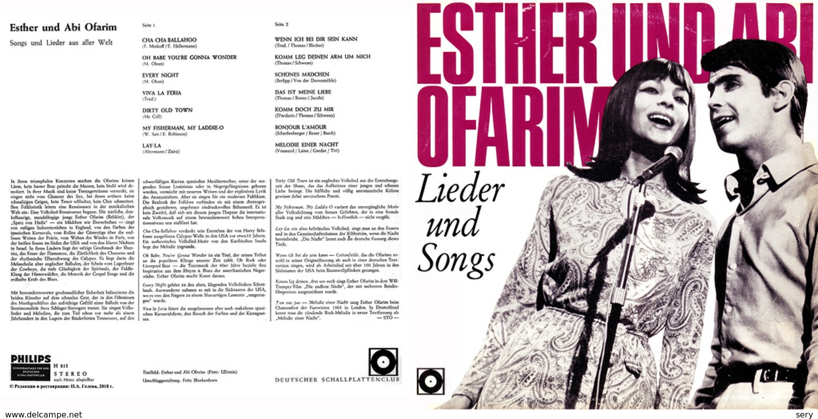 Superlimited Edition CD Esther&Abi Ofarim. LIEDER UND SONGS. - Country & Folk