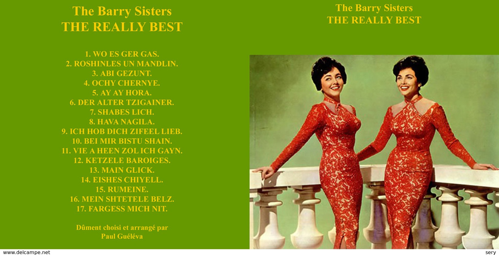 Superlimited Edition CD The Barry Sisters. THE REALLY BEST - Country & Folk