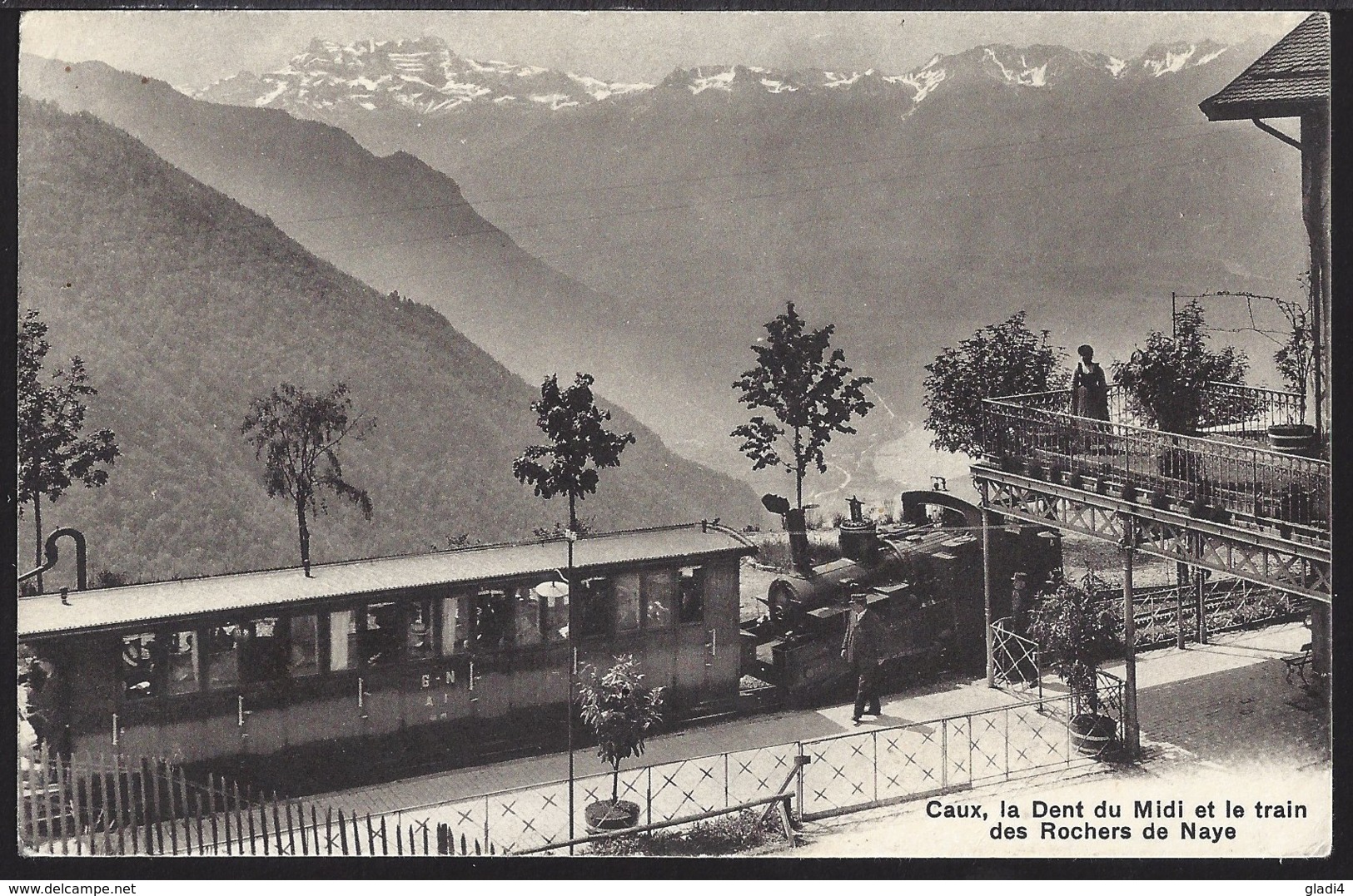 Caux - La Gare - Bahnhof - Train à Vapeur - Dampflok - Belebt - Animée - 1907 - Other & Unclassified