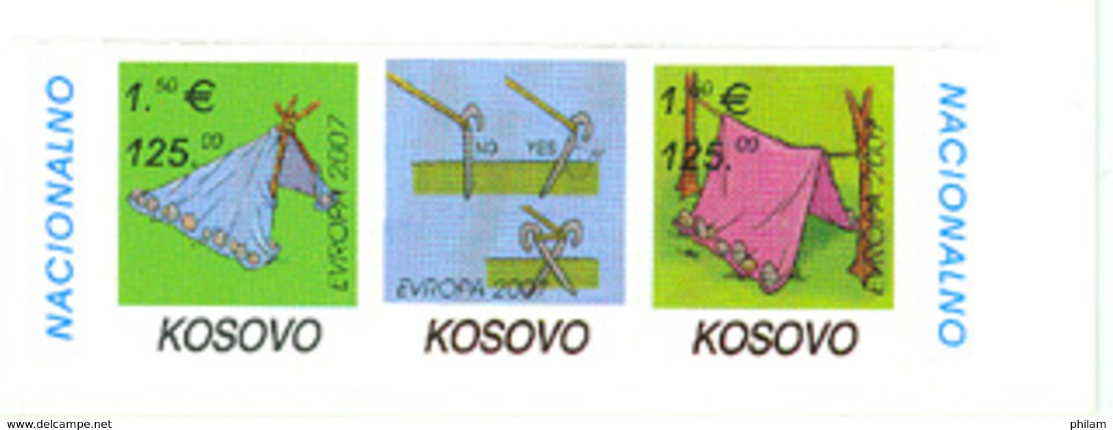KOSOVO 2007 - Europa - Le Scoutisme - Carnet Avec Interpanneau - Kosovo