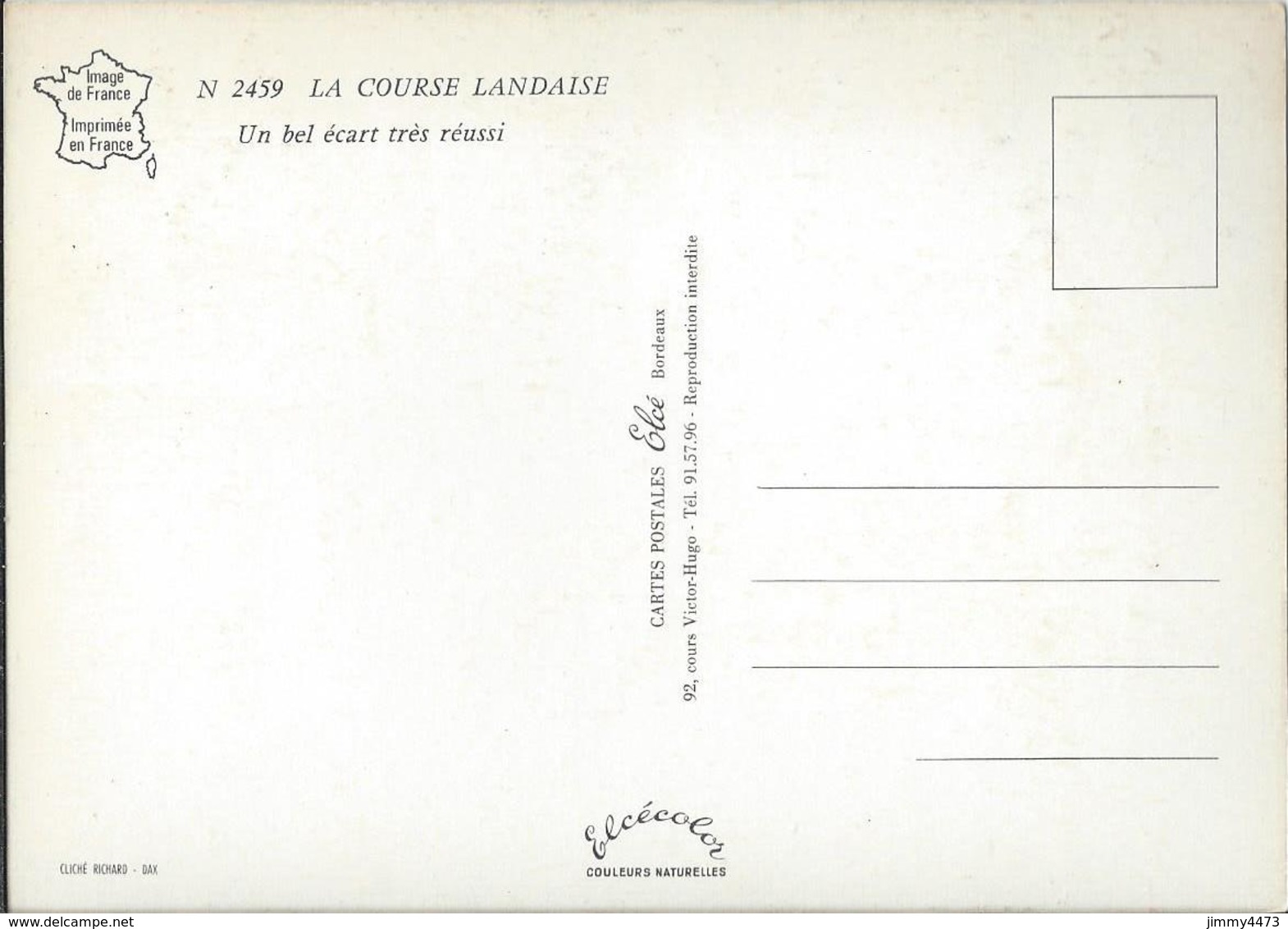 CPM - CORRIDA - Course Landaise - Un Bel écart Très Réussi - Edit. VIGNES N° 2459 - Scans Recto-Verso - Corrida