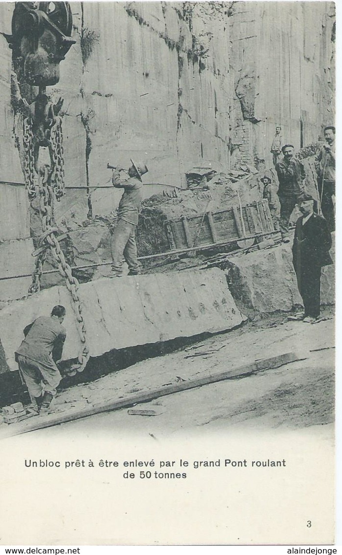 Sprimont - Carrières De Sprimont - Anc. établ. M. Van Roggen - Un Bloc Prêt à être Enlevé Par Le Grand Pont Roulant - Sprimont