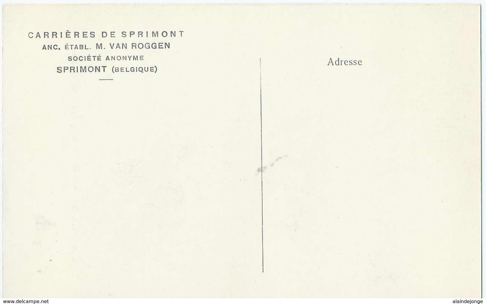 Sprimont - Carrières De Sprimont - Anc. établ. M. Van Roggen - Un Bloc Prêt à être Enlevé Par Le Grand Pont Roulant - Sprimont