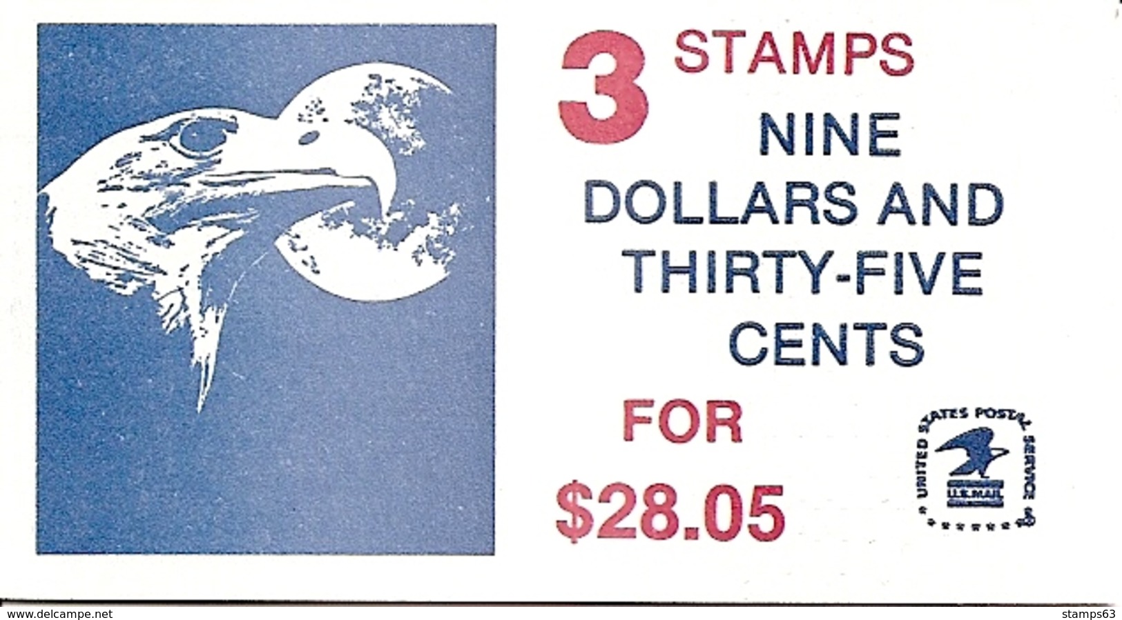 UNITED STATES (USA), 1983, Booklet 140B, EMS $ 28.05, Mi 0-106 - 2. 1941-80