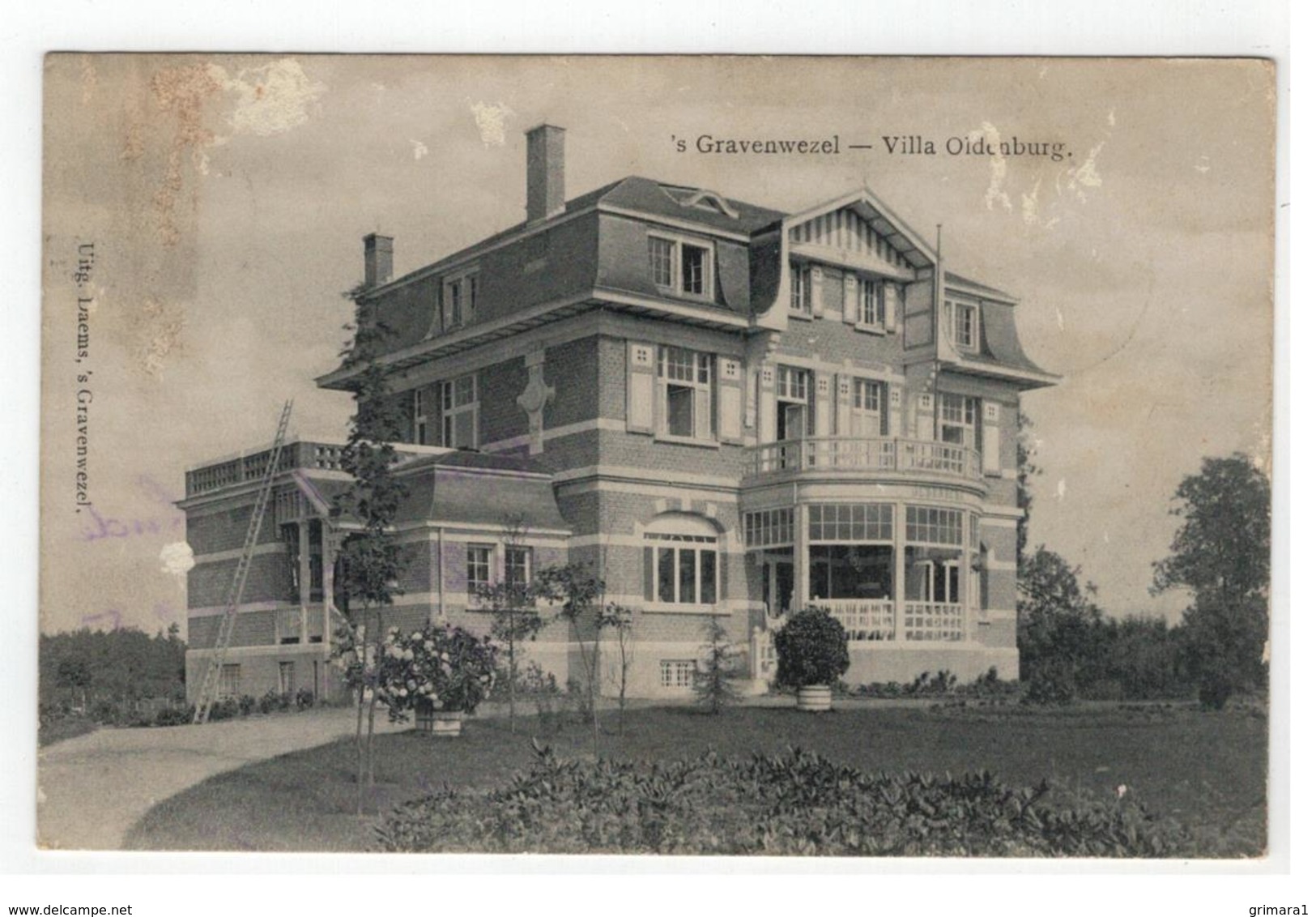 's Gravenwezel  - Villa Oldenburg 1912  Uitg.Daems,'s Gravenwezel (kaart Vertoont Slijtage Zie Scan) - Schilde