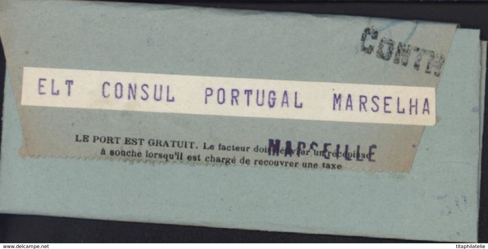 Guerre 40 Télégramme émigration Juifs Portugal Réponse Refus Consul Portugal Marseille Mendès De Sousa Judaïca Israël - Guerre De 1939-45