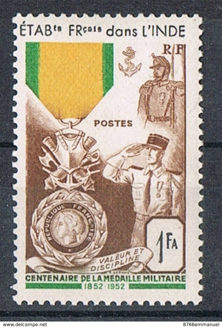 INDE N°258 N*  Médaille - Unused Stamps