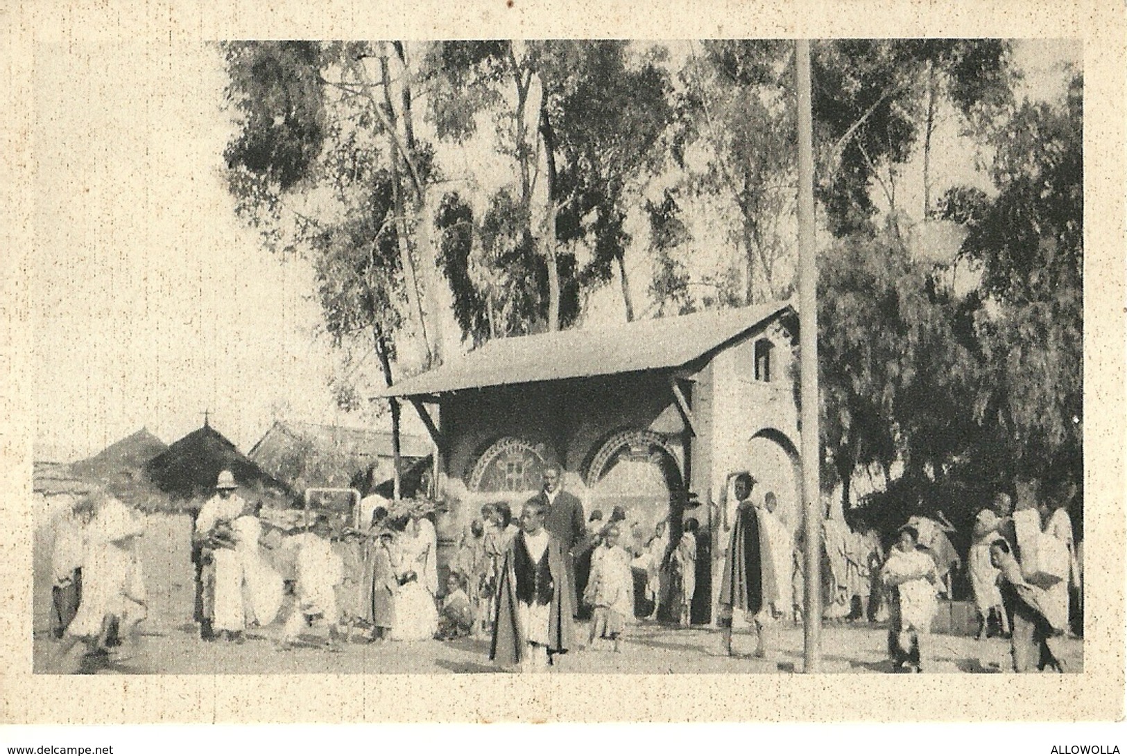 2524 " ASMARA (COLONIA ERITREA) FONTANA NEL QUARTIERE INDIGENO " CART. ORIG. NON SPED. - Eritrea