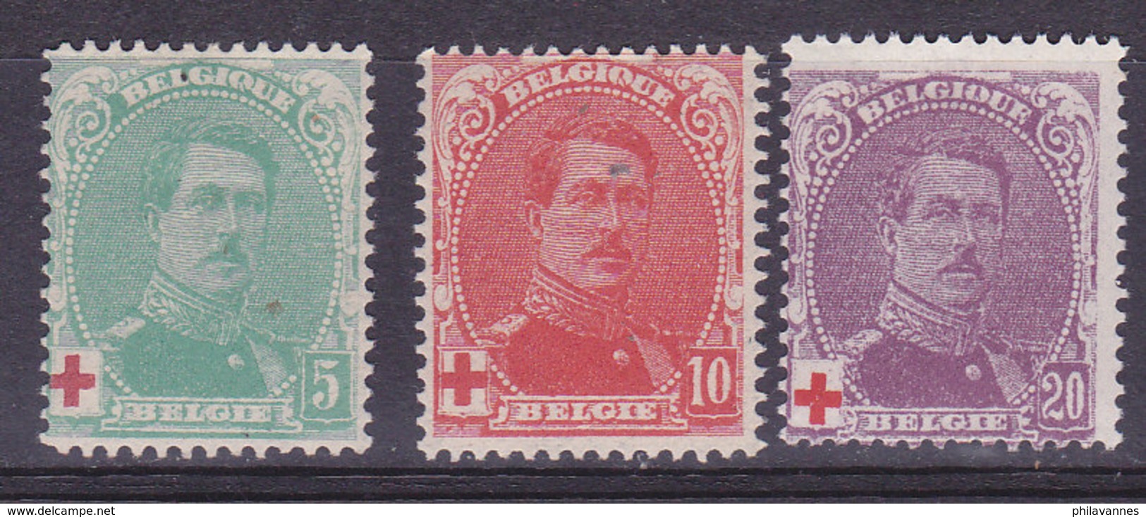 Belgique, Croix Rouge N°129 à 131 Neuf*, Cote 20€ ( W1912/034) - Unused Stamps