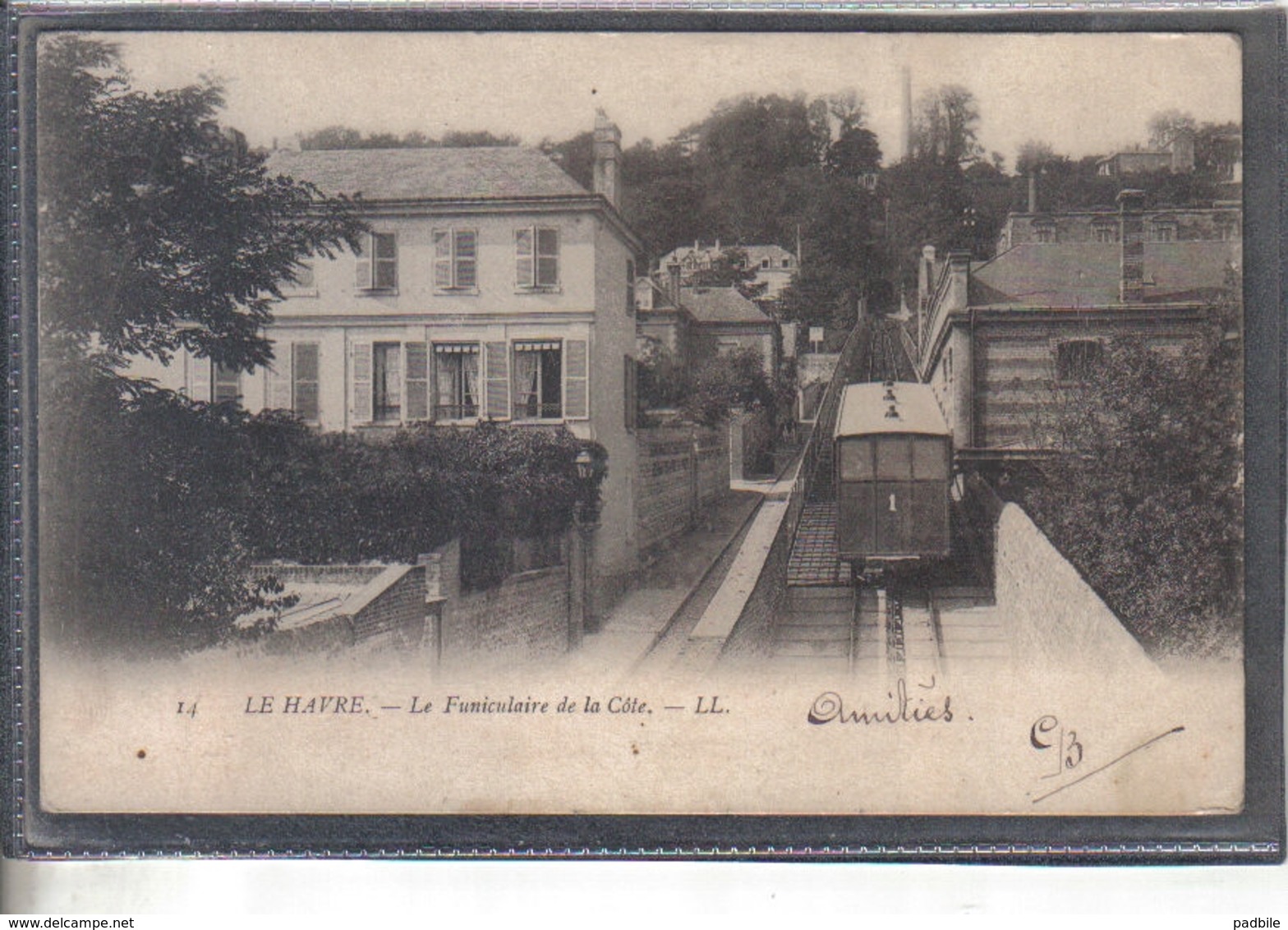 Carte Postale 76. Le Havre  Le Funiculaire De La Côte  Très Beau Plan - Non Classés