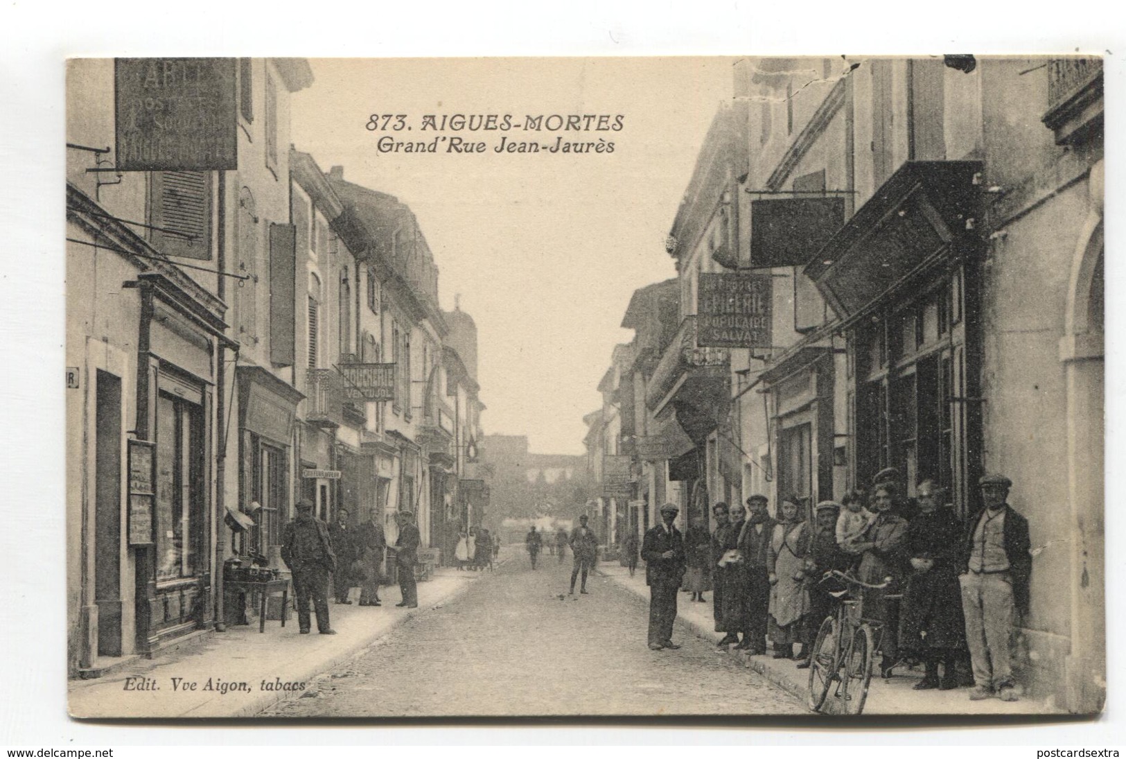 Aigues-Mortes (30) - Grand'Rue Jean-Jaurès - CPA Avec Belle Animation - Aigues-Mortes