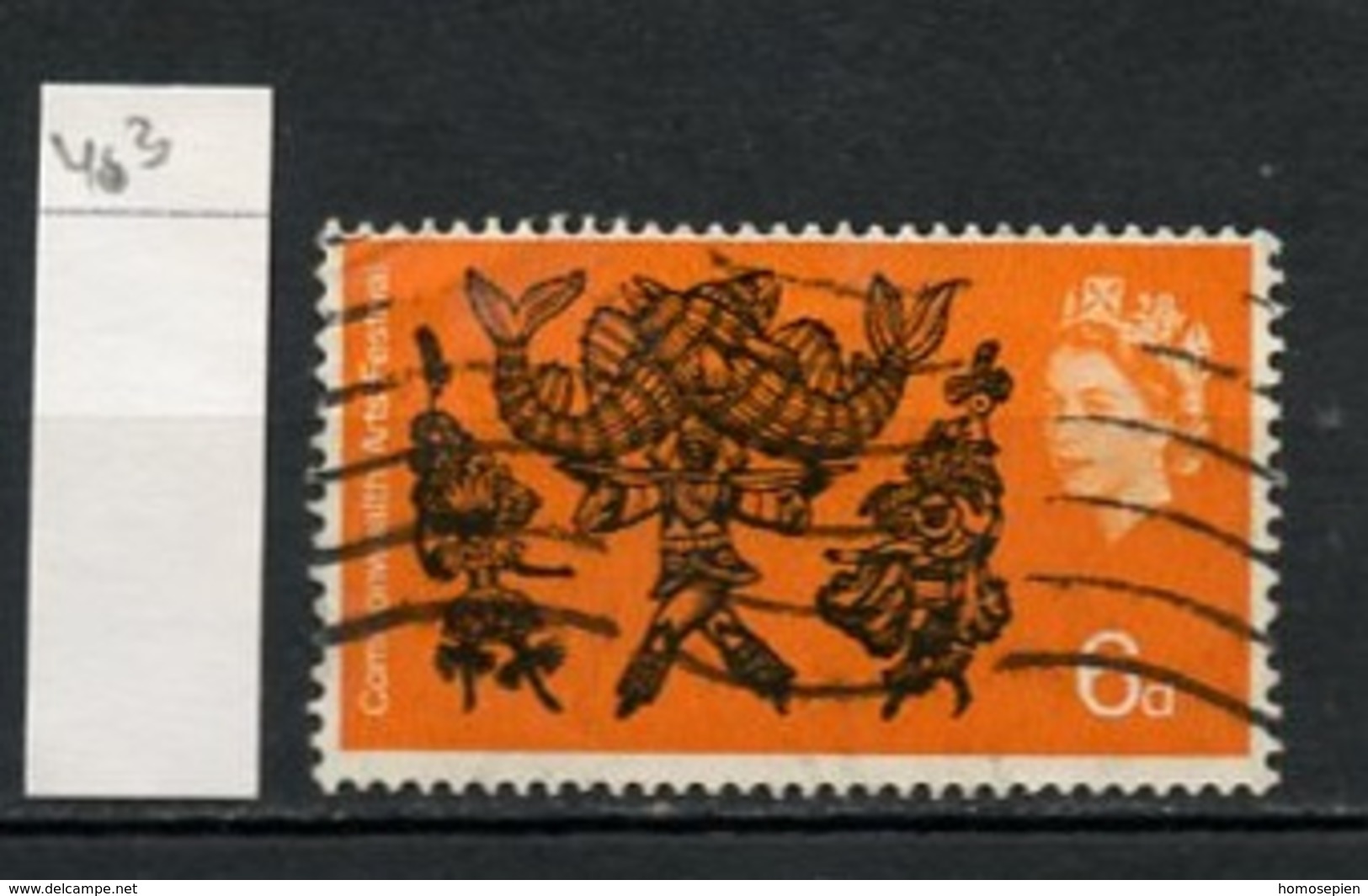 Grande Bretagne - Great Britain - Großbritannien 1965 Y&T N°403 - Michel N°392 (o) - 6p Danseurs De La Trinité - Used Stamps