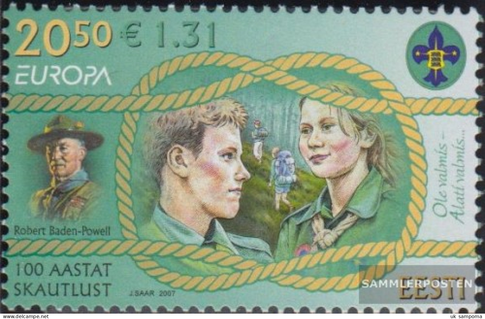 Estonia 585 (complete Issue) Unmounted Mint / Never Hinged 2007 Europe - Scouts - Estland