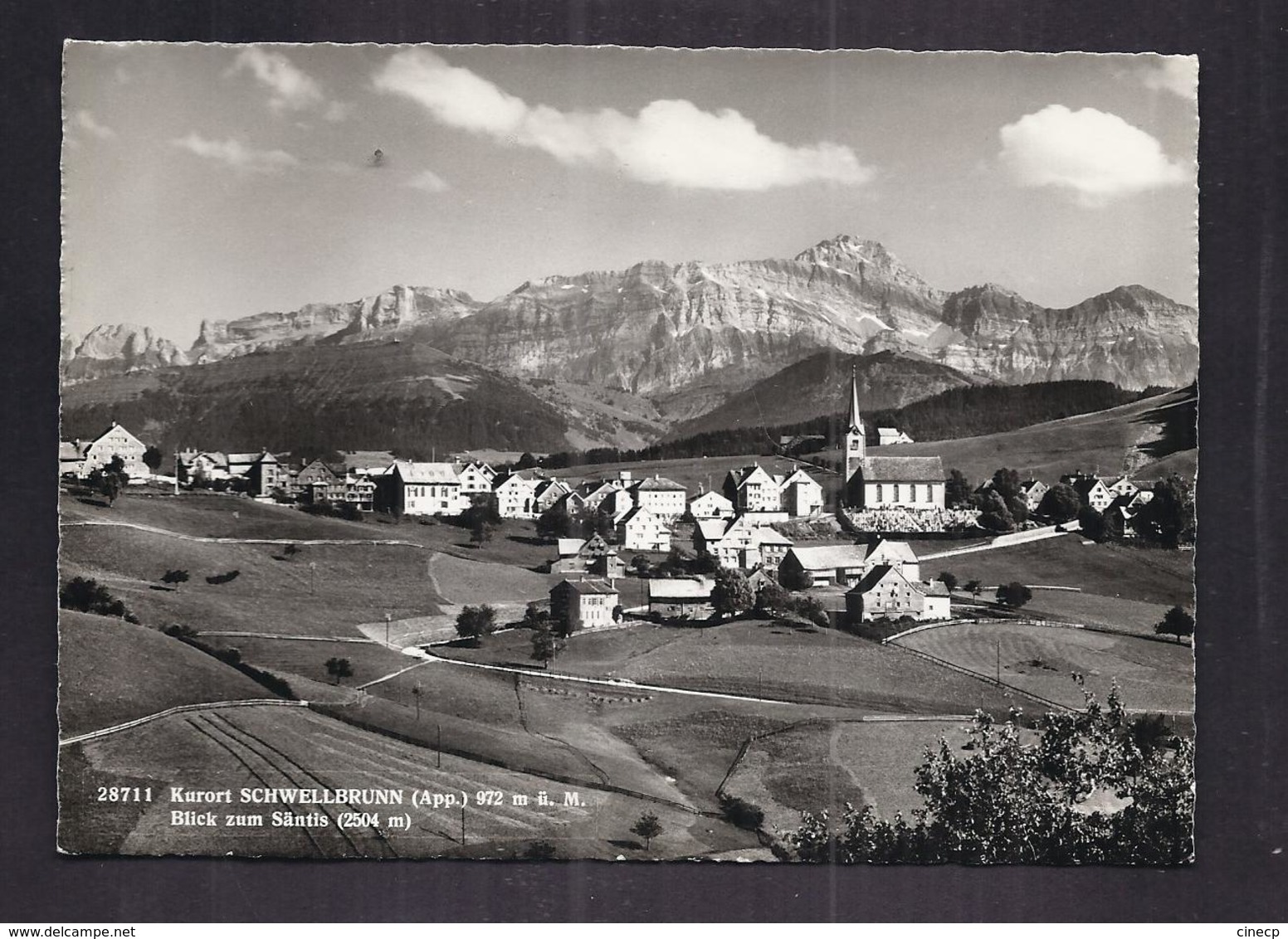 CPSM SUISSE - Kurort SCHWELLBRUNN - Blick Zum Säntis - Très Jolie Vue Générale Du Village - Schwellbrunn