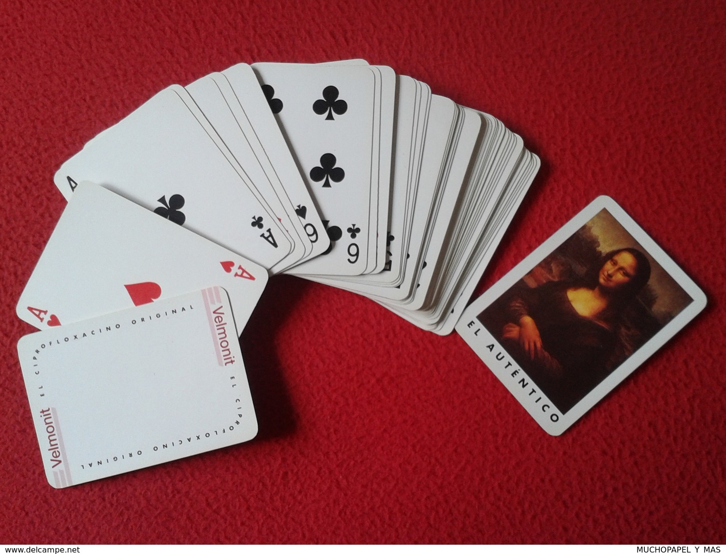 BARAJA DE CARTAS PLAYING CARDS POKER NAIPES VELMONIT CON LA GIOCONDA DE LEONARDO DA VINCI Y SUS VERSIONES VERSIONS VER - Playing Cards (classic)
