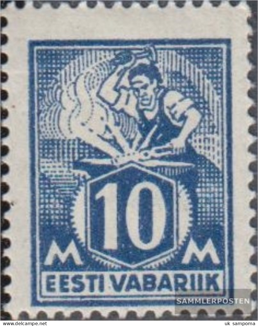 Estonia 39A Unmounted Mint / Never Hinged 1922 Clear Brands: Craftsman - Estonia