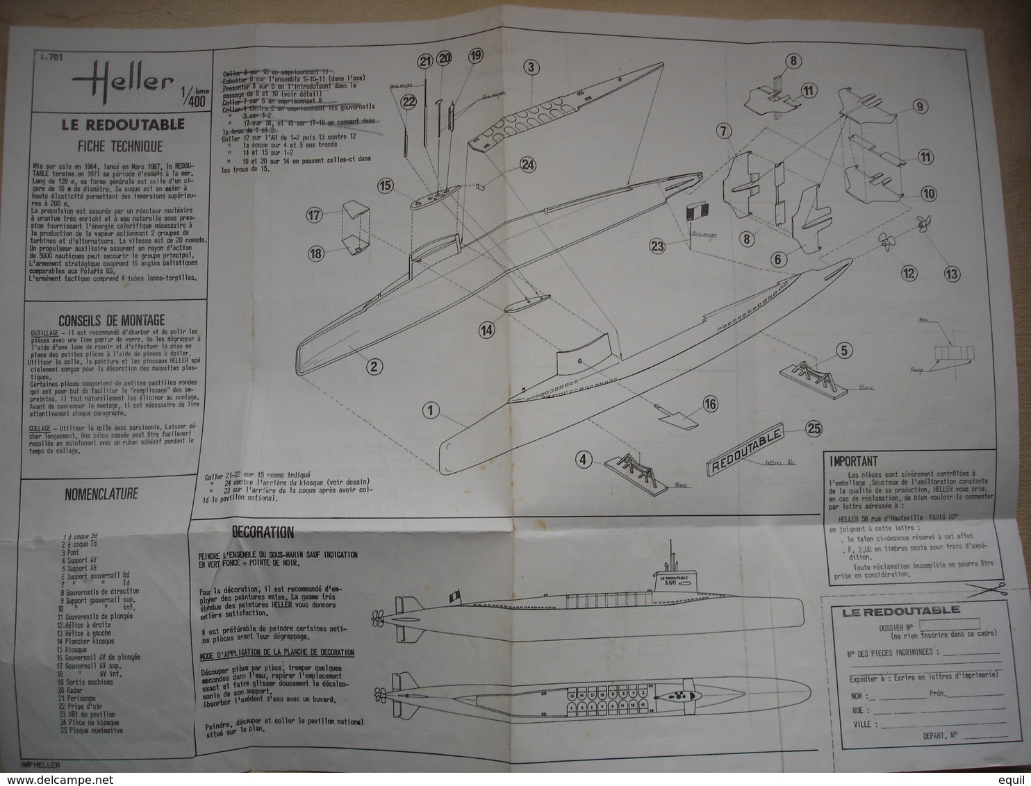 Sept Plans De Maquettes De Bateaux Militaire Et Commerce - Barcos