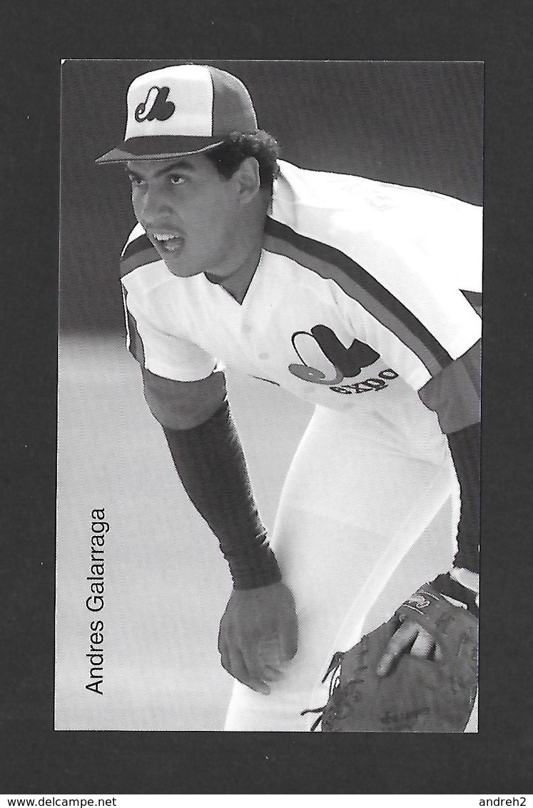 SPORTS -  SPORT BASEBALL - CARTE DE ANDRES GALARRAGA DES EXPOS DE MONTRÉAL - Baseball