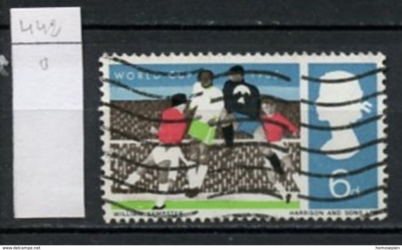 Grande Bretagne - Great Britain - Großbritannien 1966 Y&T N°442 - Michel N°423 O - 6p Coupe Du Monde De Football - Used Stamps