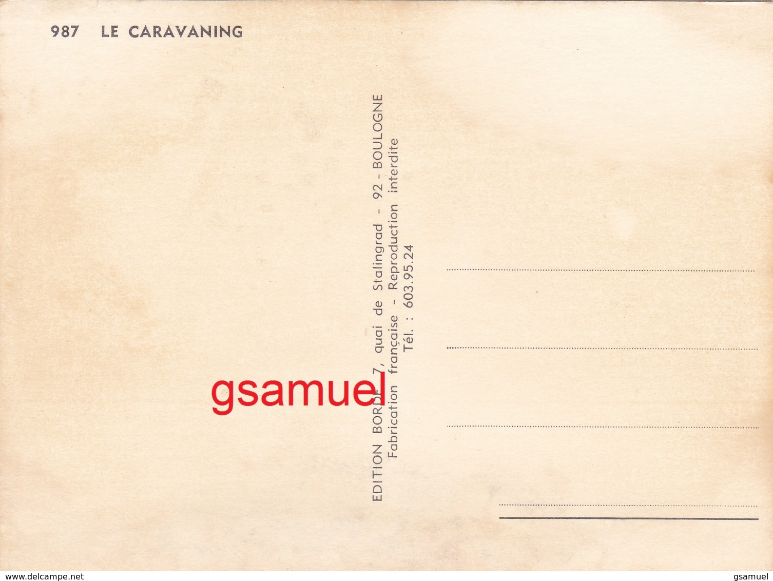 Illustrateur LASSALVY - Le Caravaning. Qu'est-ce Qu'il Va Tomber  (voir Scan). - Lassalvy