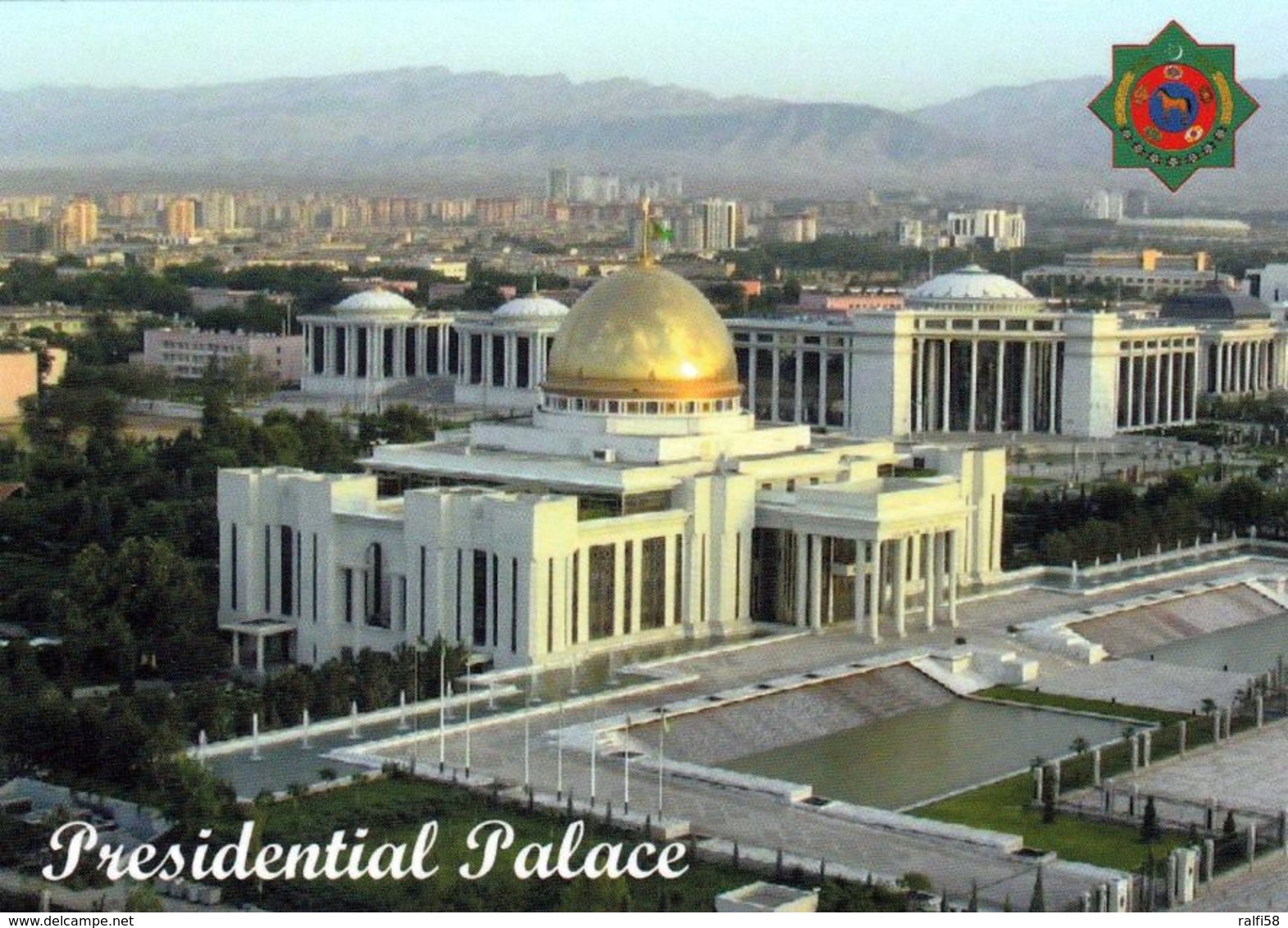 1 AK Turkmenistan * Blick Auf Den Präsidentenpalast In Der Hauptstadt Asgabat * - Turkmenistan