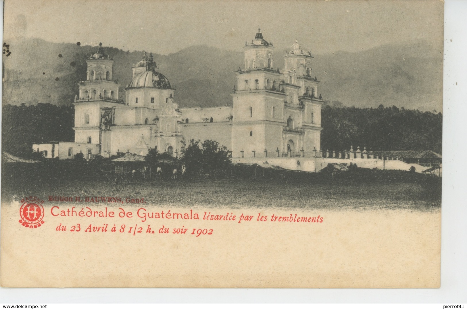 GUATELAMA - La Cathédrale Lézardée Par Les Tremblements Du 23 Avril 1902 - Guatemala