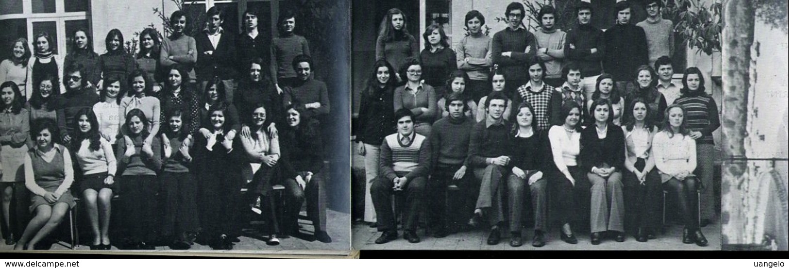 V3 NOI " MICHELANGIOLO " 1972 - 73  FOTO E NOMI DEGLI ALUNNI (  Istituto Tecnico Commerciale Via Cavour 258 Di Roma ) - Diplomas Y Calificaciones Escolares