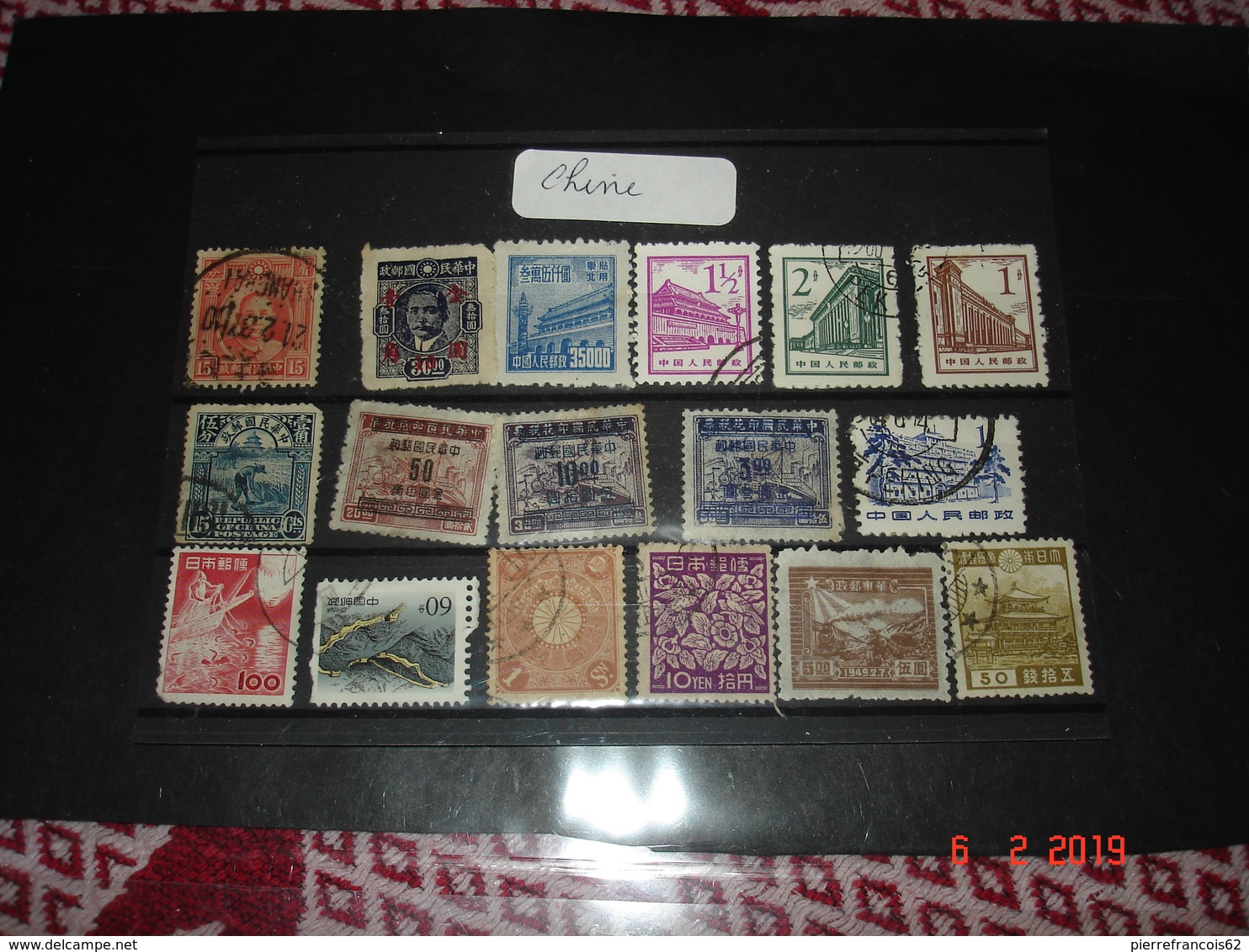 TIMBRES OBLITERES DE CHINE - Collections (without Album)