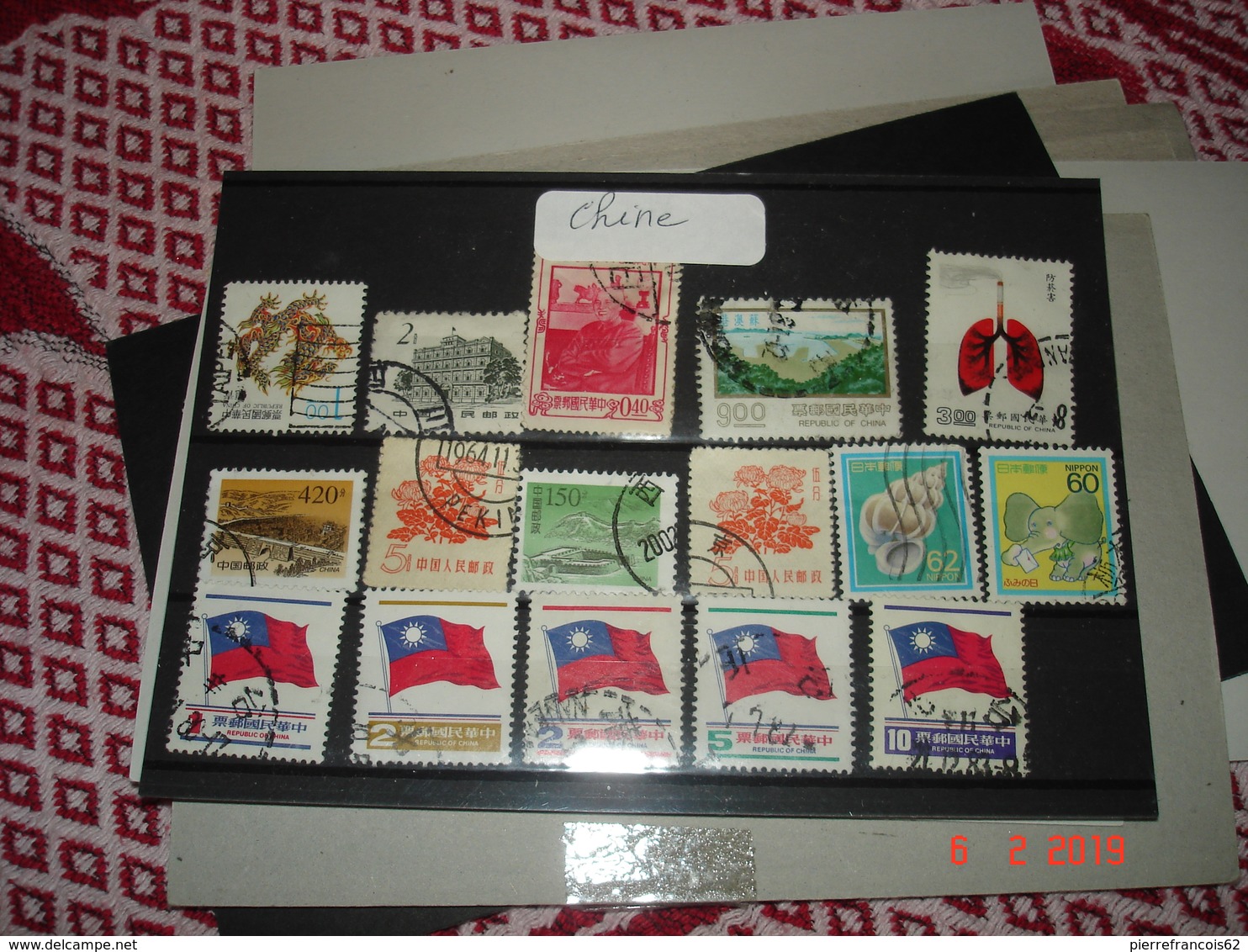 TIMBRES OBLITERES DE CHINE - Collections (sans Albums)