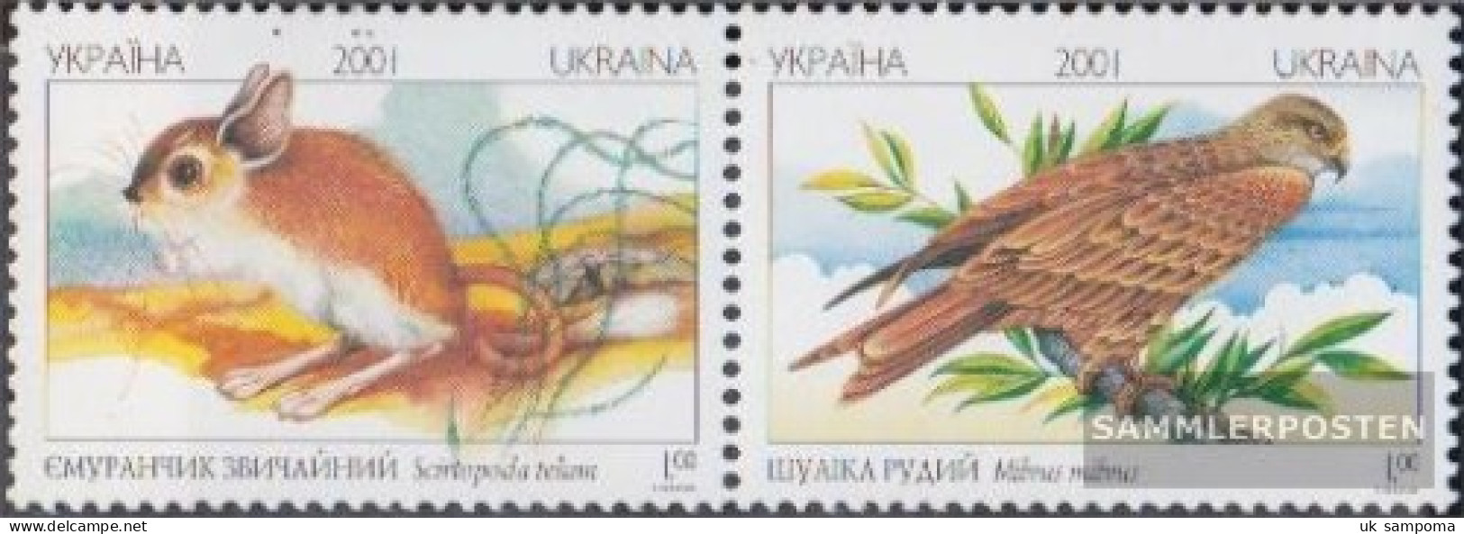 Ukraine 459-460 Couple (complete Issue) Unmounted Mint / Never Hinged 2001 Animals - Ukraine