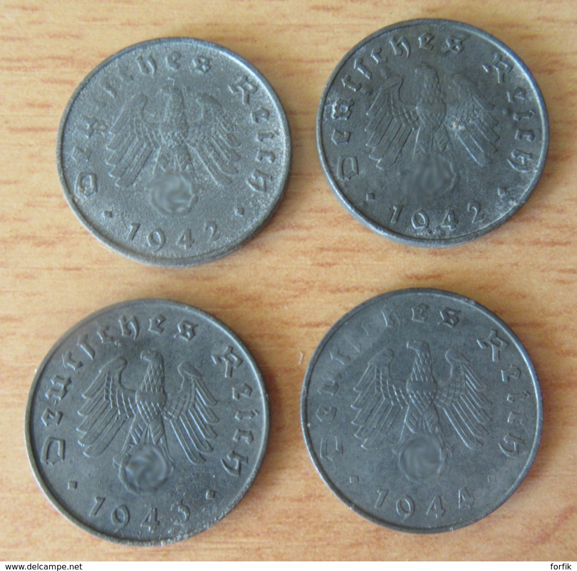 Allemange / Deutches Reich - Lot de 18 Monnaies 1, 5 et 10 Pfennig 1908 (Etat SUP) à 1944 - Voir description.