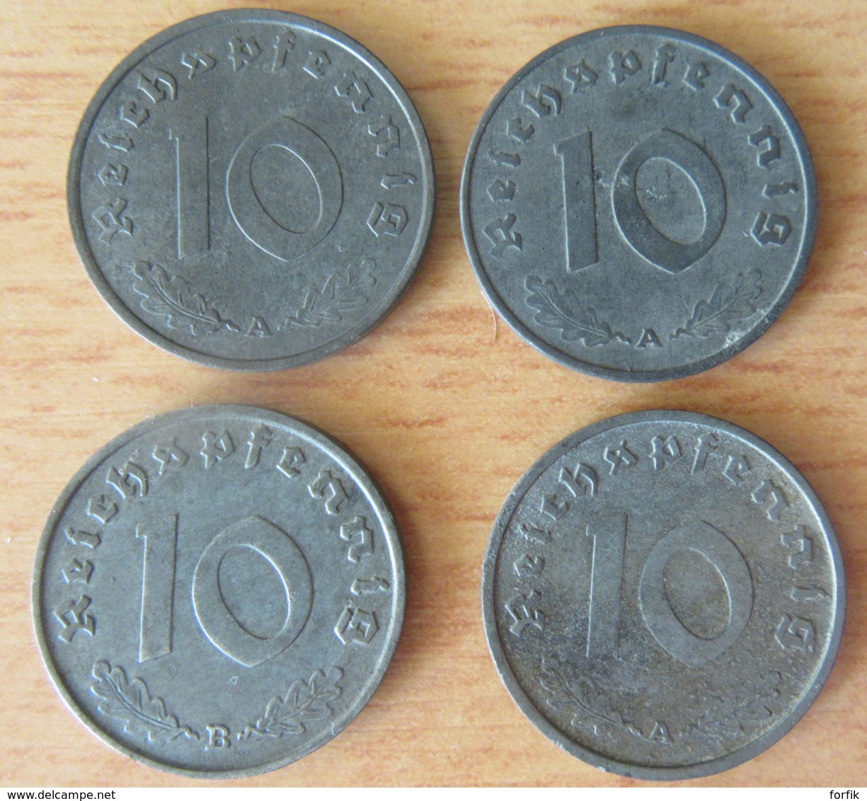 Allemange / Deutches Reich - Lot de 18 Monnaies 1, 5 et 10 Pfennig 1908 (Etat SUP) à 1944 - Voir description.